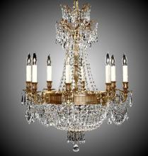  CH8142-P-03G-PI - 8+ 8 Light Valencia Chandelier